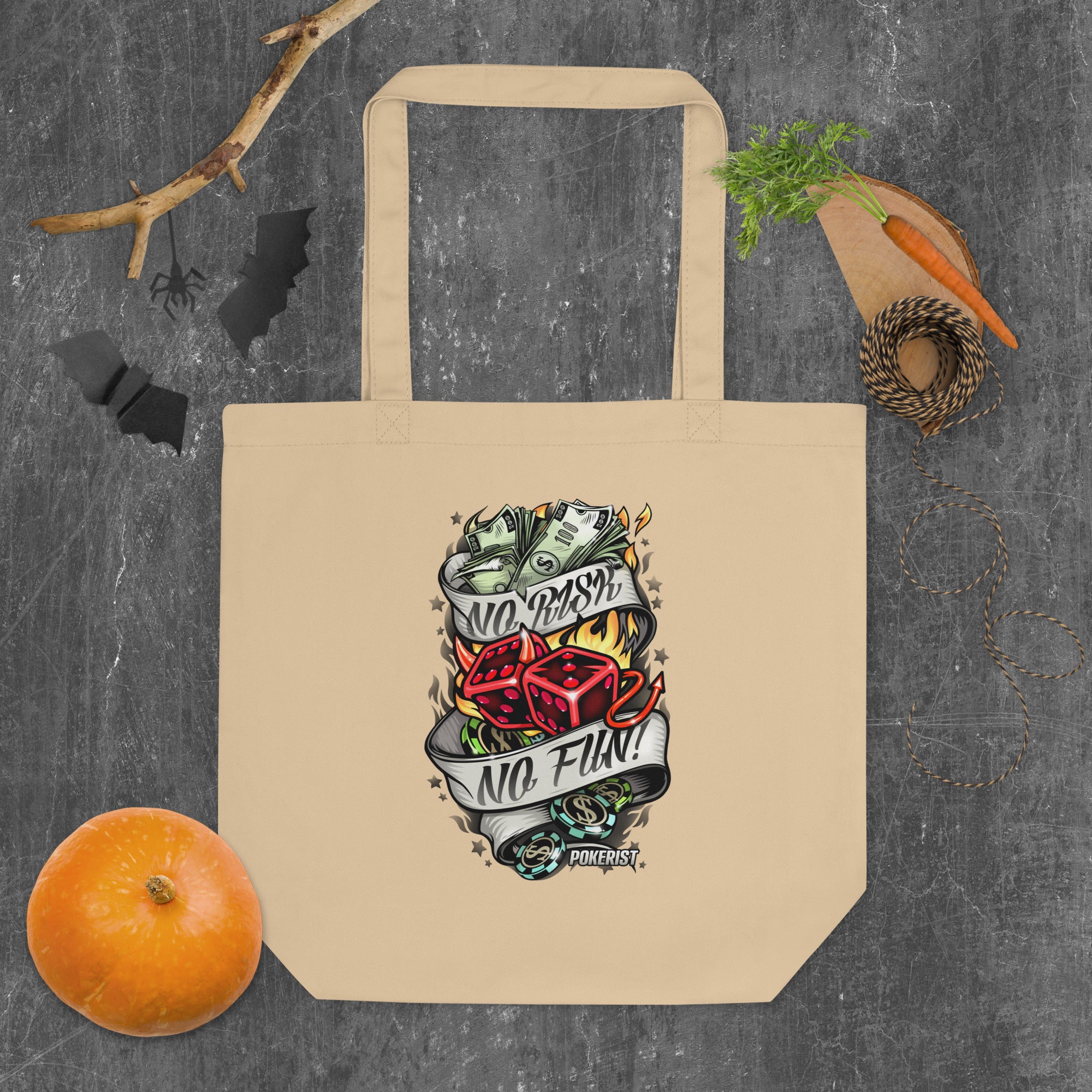 No Risk No Fun - Eco Tote Bag - Pokerist