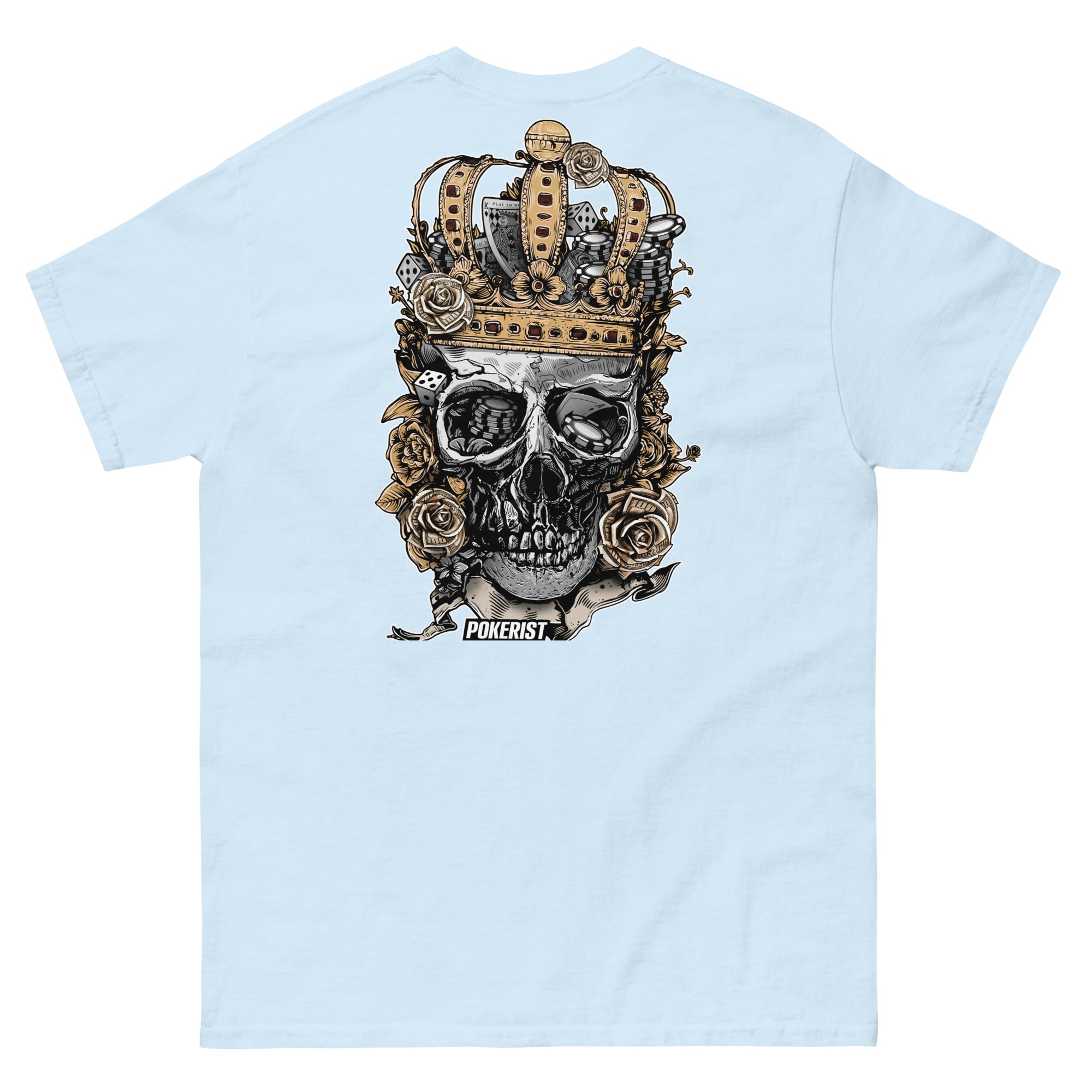 Skull Crown Back - Men's classic tee - Pokerist