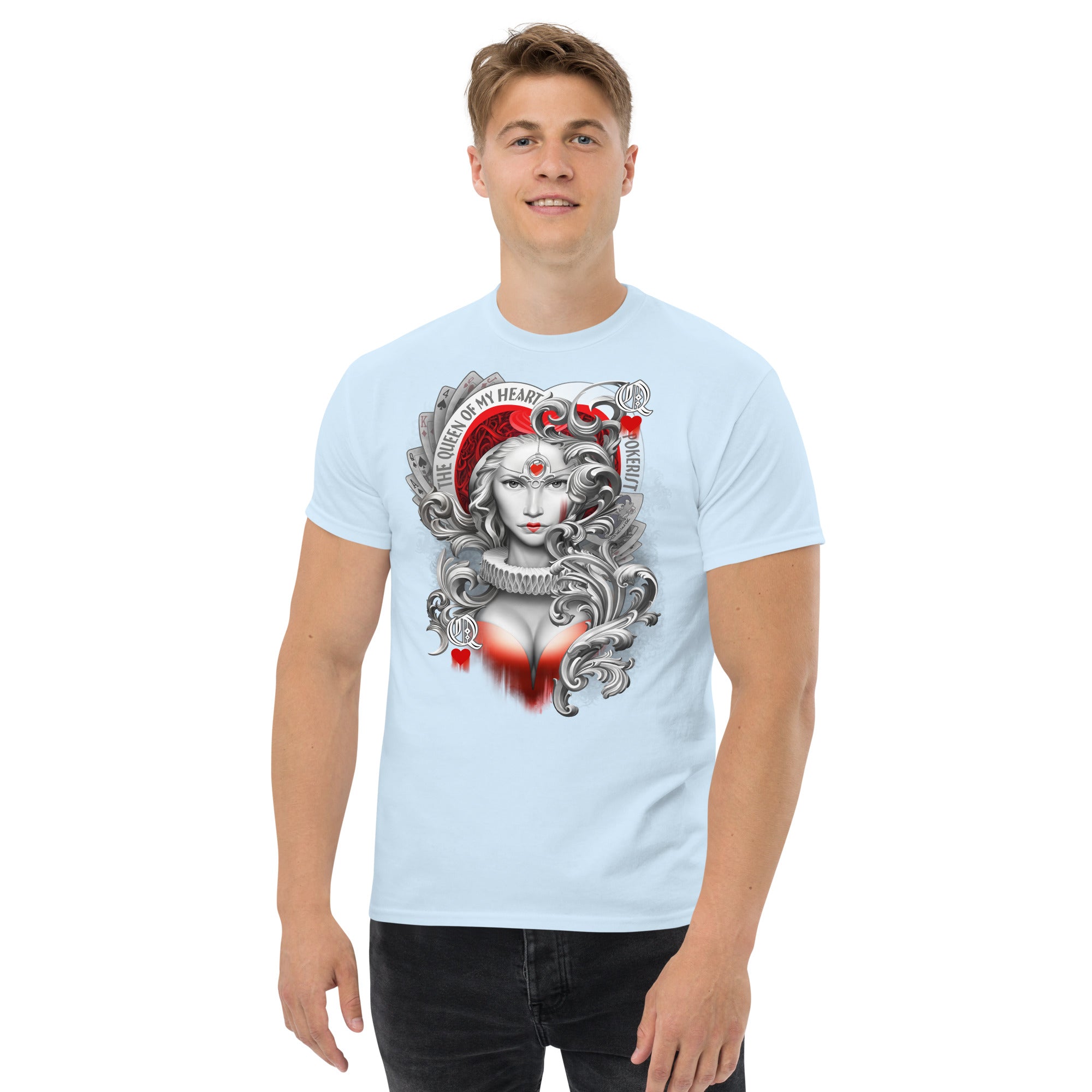 Queen Hearts - Men's classic tee - Pokerist
