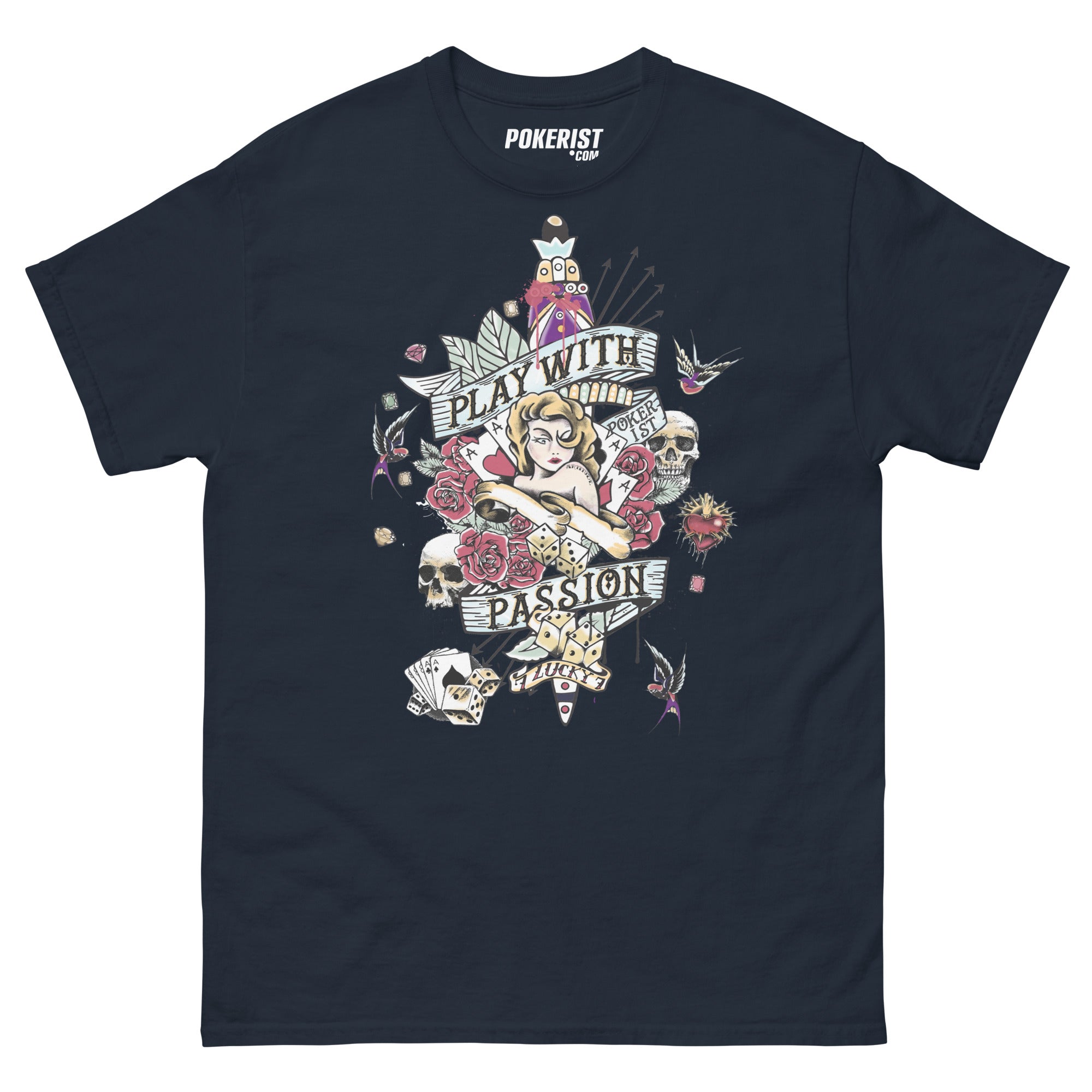 Play With Passion - Men's classic tee - Pokerist