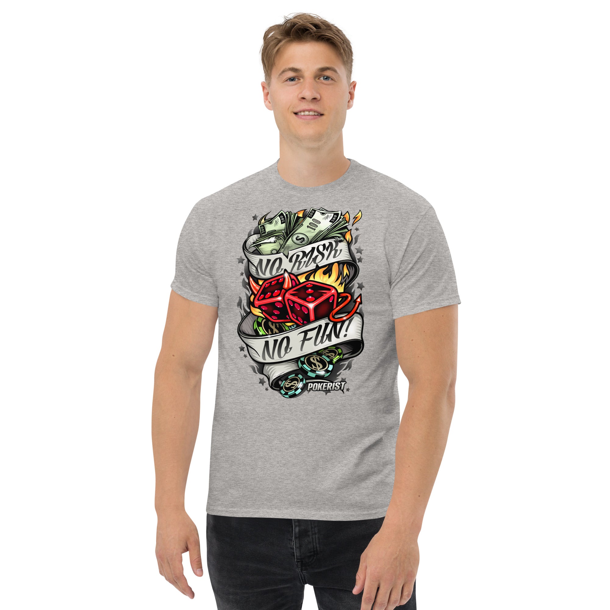 No Risk No Fun - Men's classic tee - Pokerist