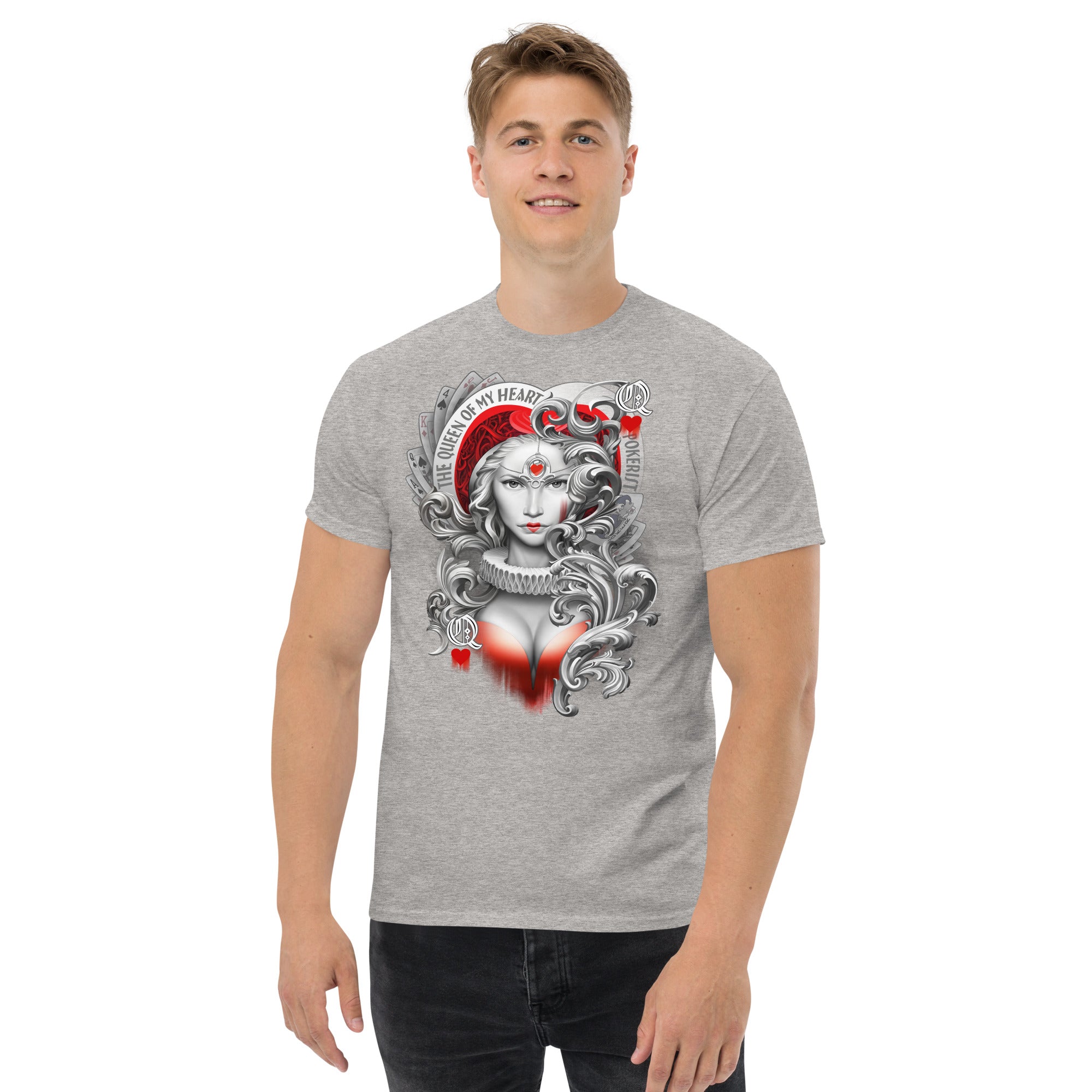 Queen Hearts - Men's classic tee - Pokerist