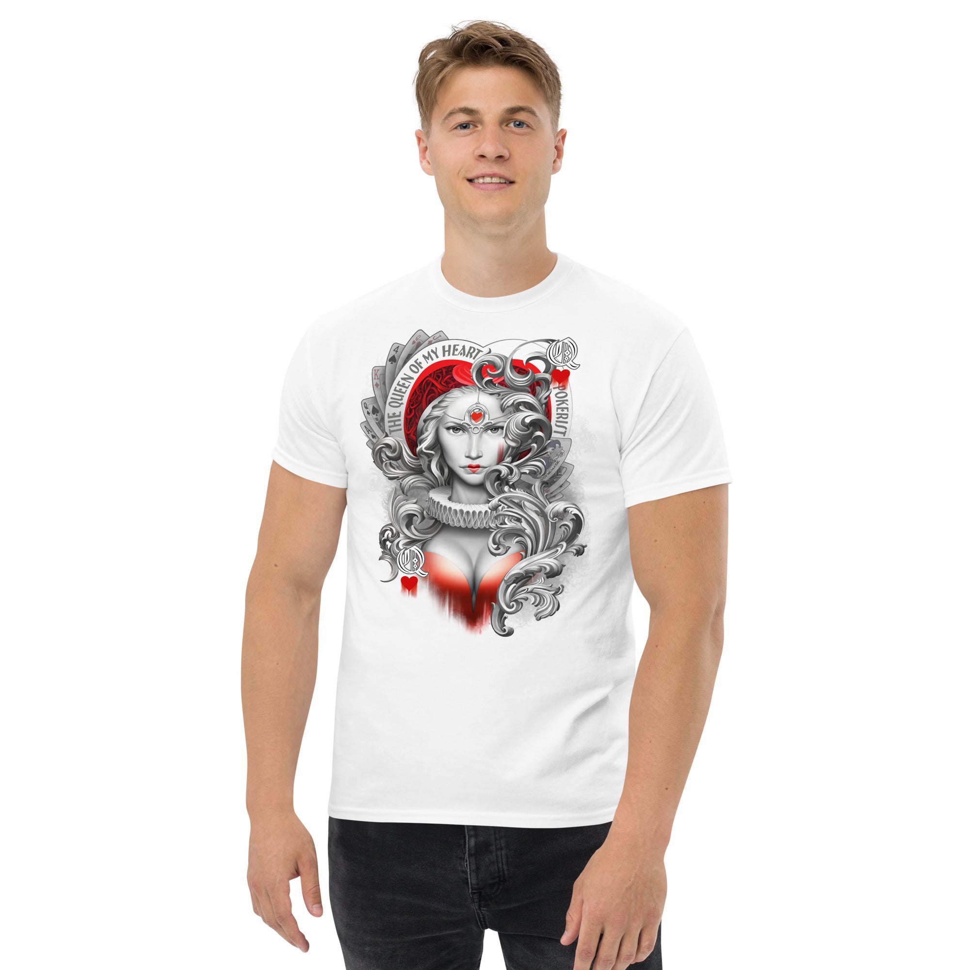 Queen Hearts - Men's classic tee - Pokerist