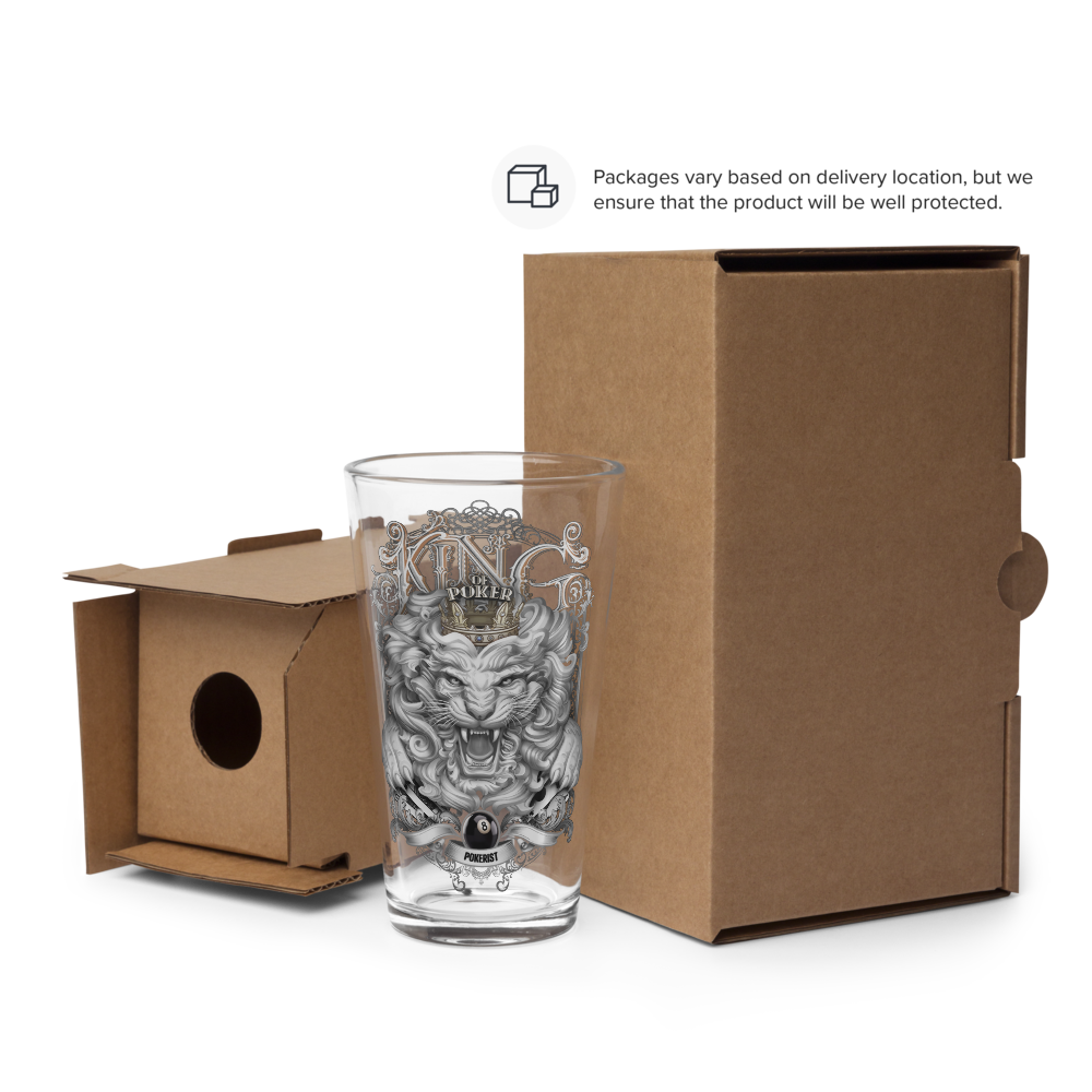 King Lion - Shaker pint glass