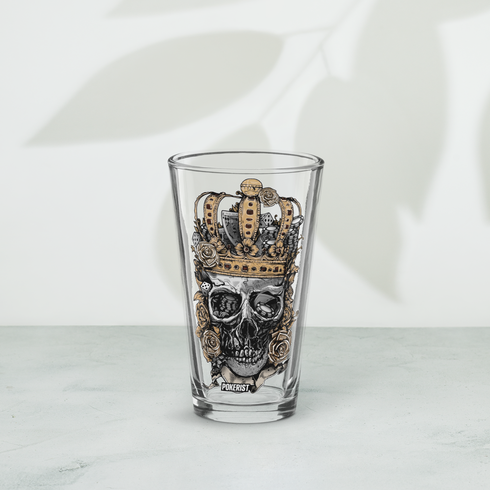 Skull Crown - Shaker pint glass
