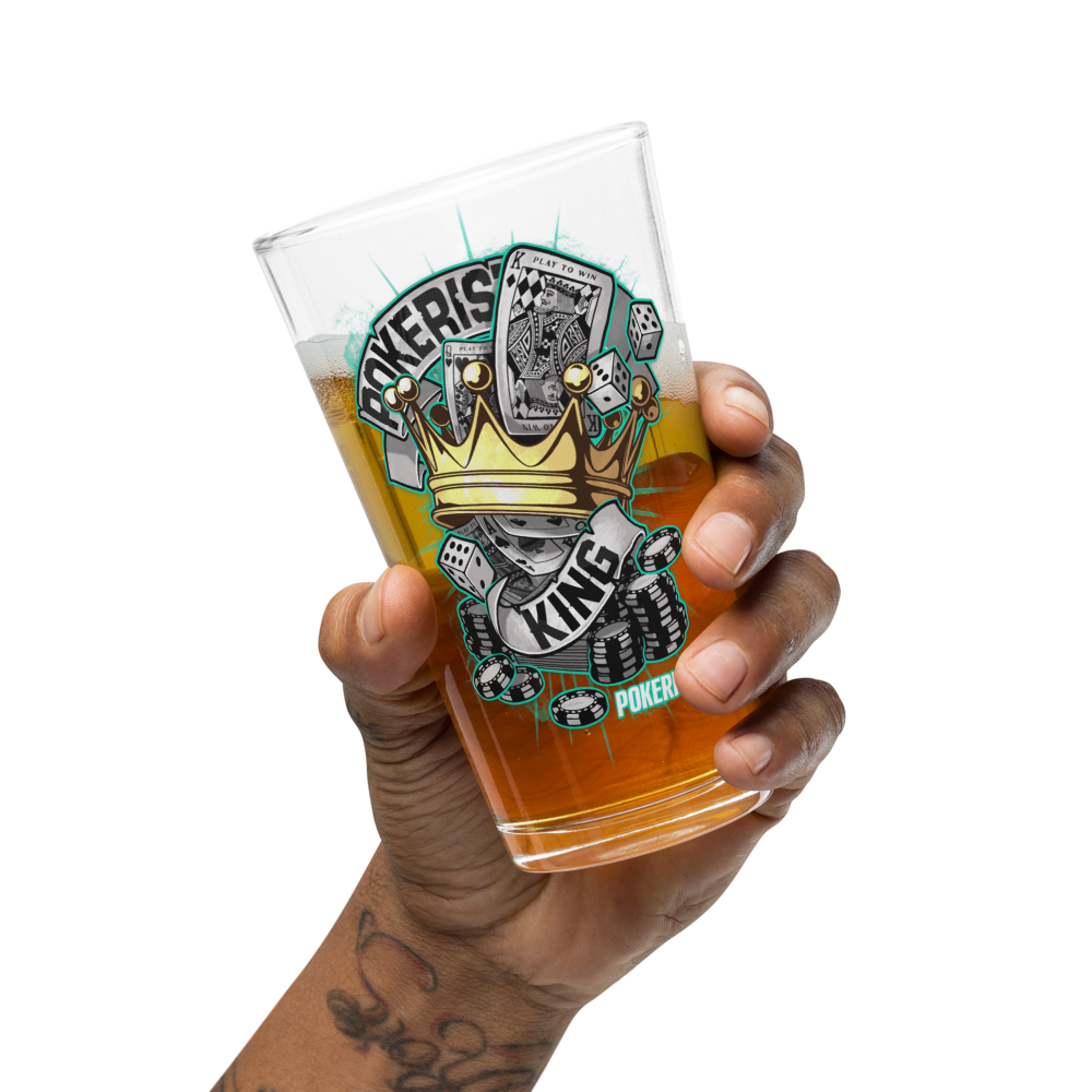 Pokerist King - Shaker pint glass