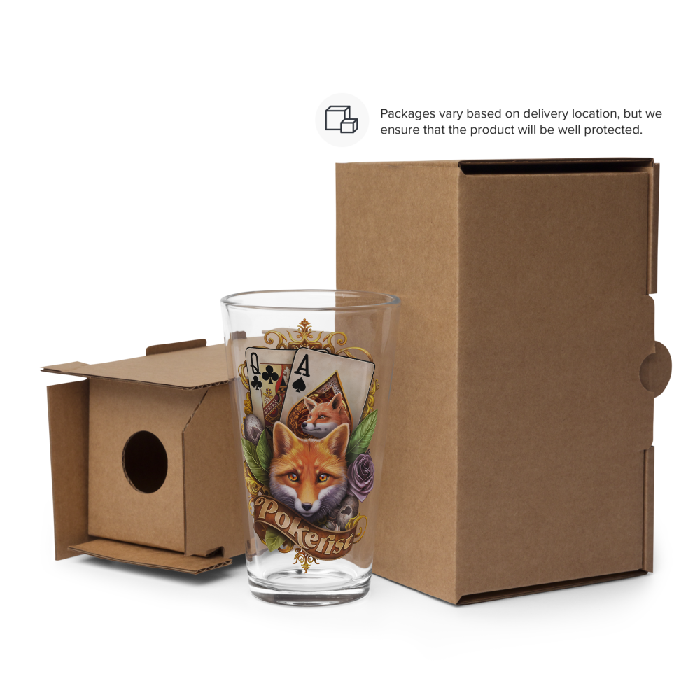 Paddy's Fox - Shaker pint glass