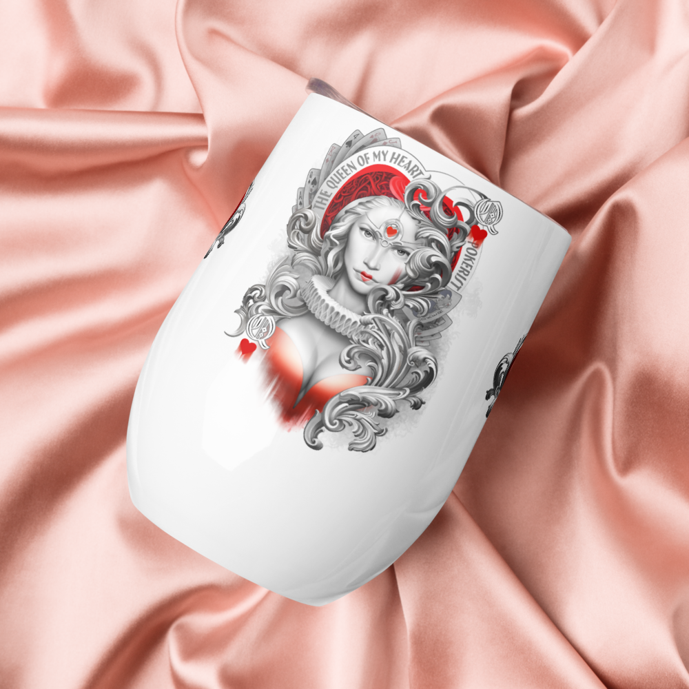 Queen Hearts - Wine tumbler