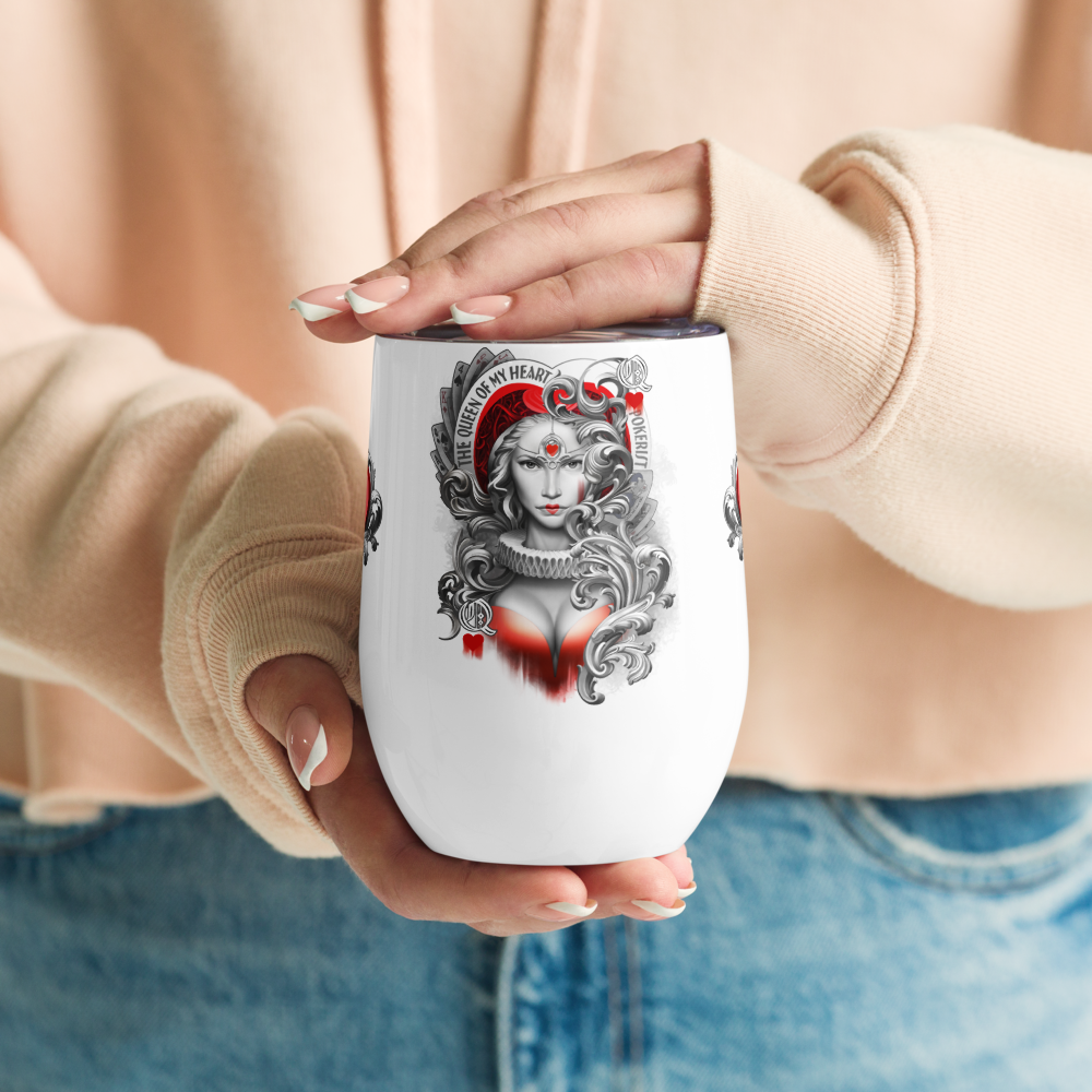 Queen Hearts - Wine tumbler